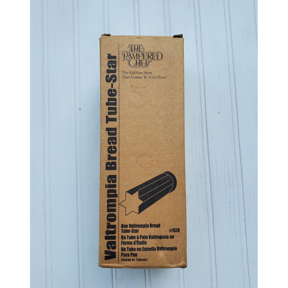 The Pampered Chef Valtrompia Bread Tube Star Shape 1570 Vintage New In Box